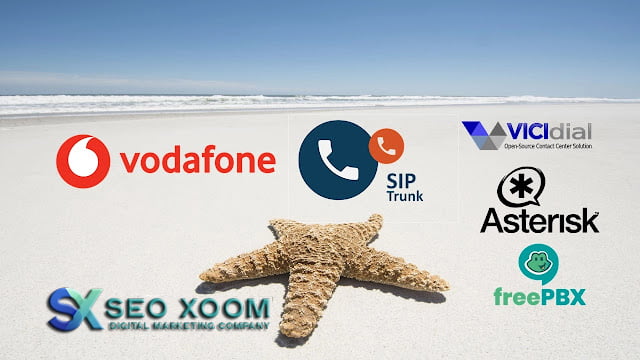 How to configure vodafone sip-voip trunk in asterisk vicidial