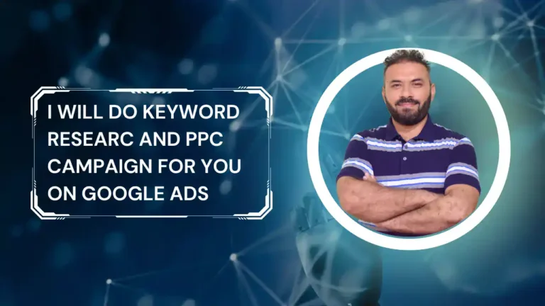I will do keywords research and PPC campaign on google ads