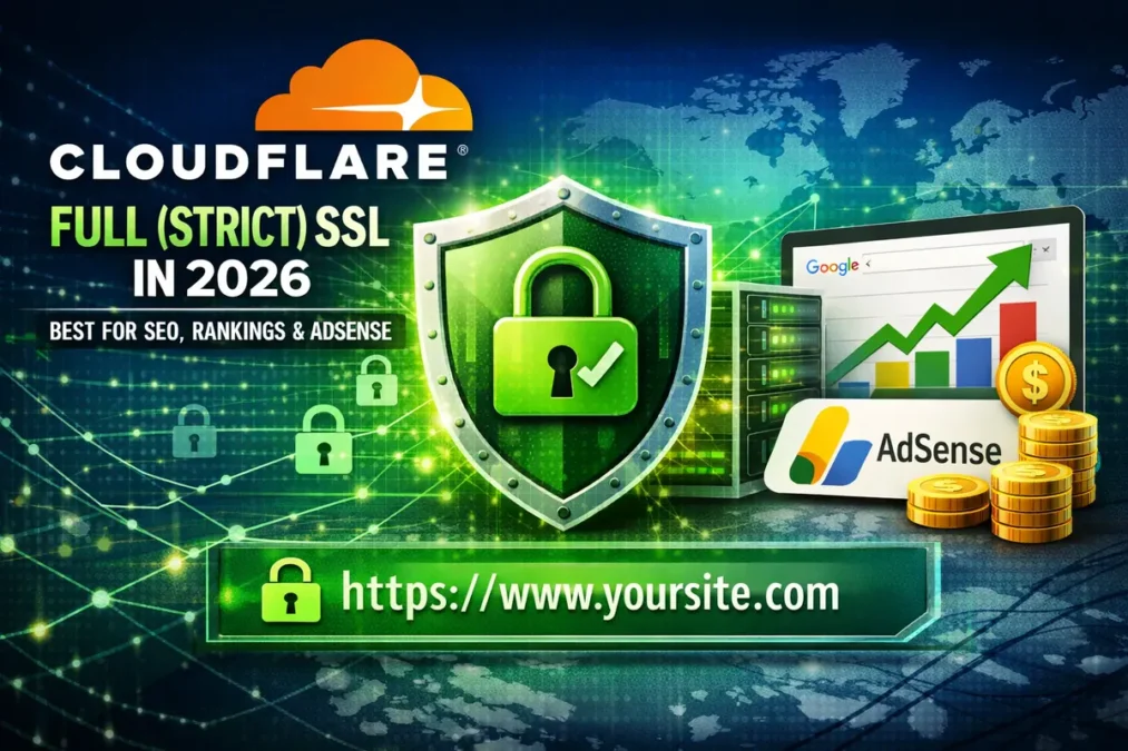 Cloudflare Full (Strict) SSL in 2026: Best Setting for SEO, Rankings & AdSense